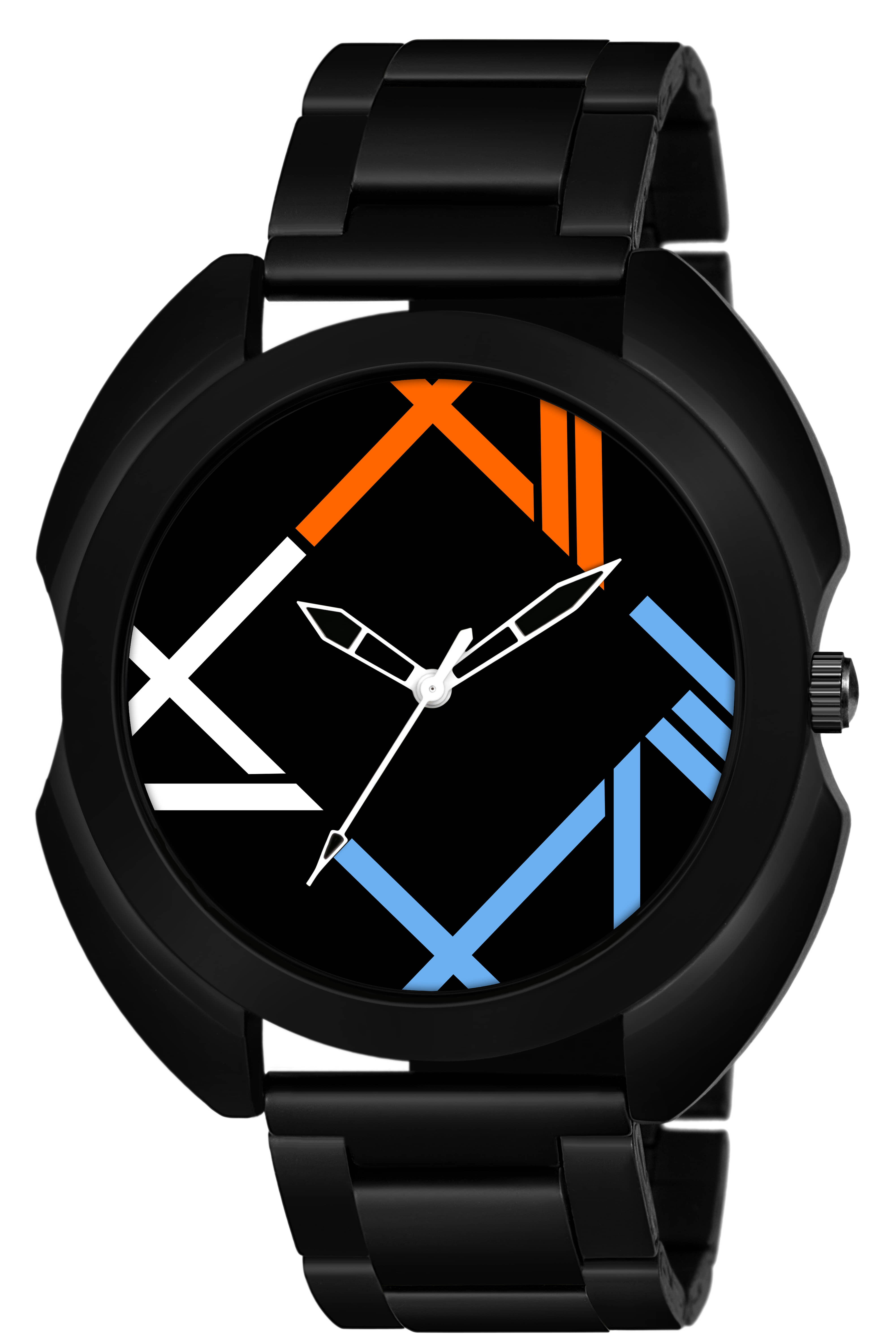 IIK COLLECTION - Black Stainless Steel Analog Men's Watch