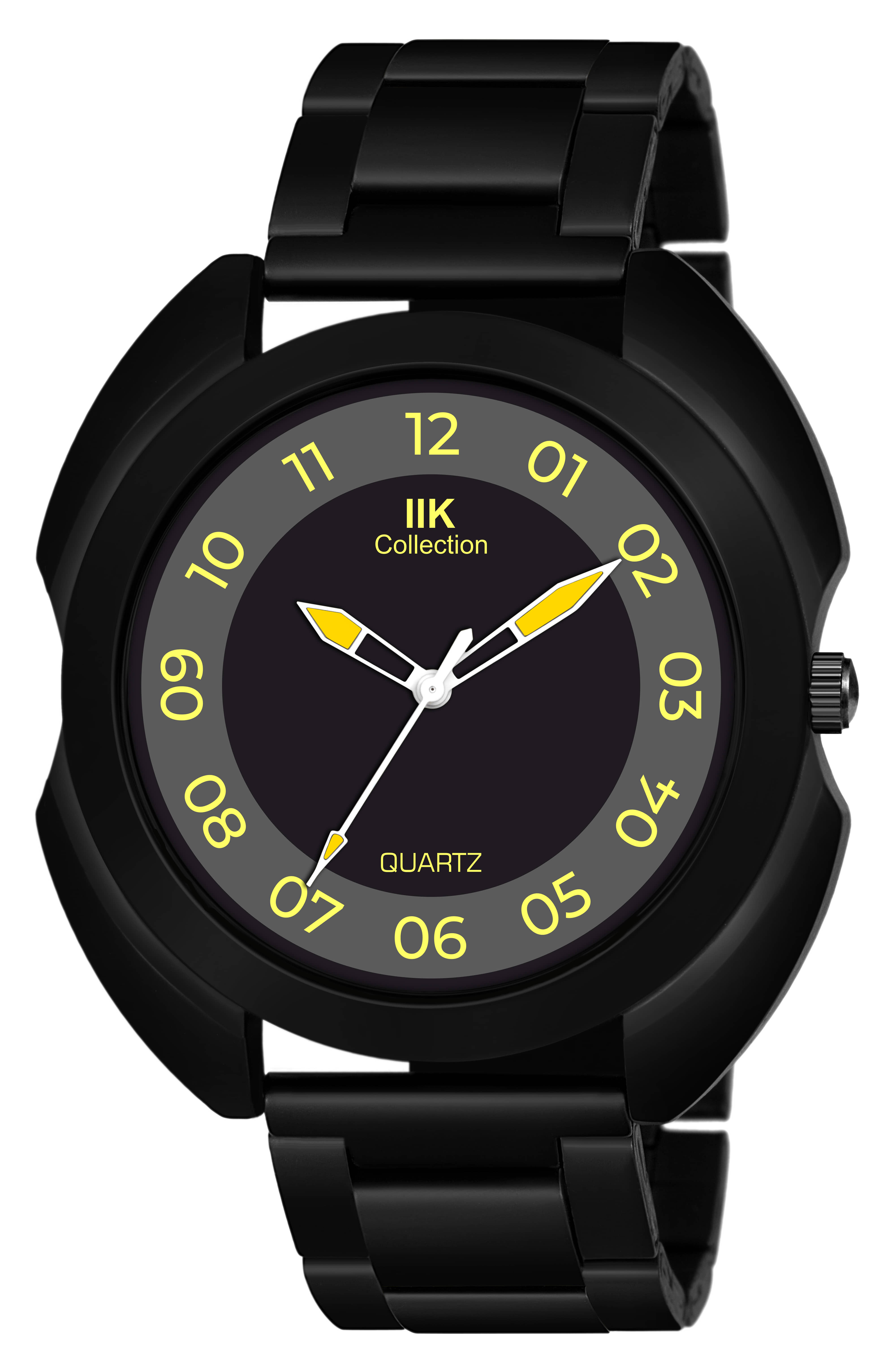 IIK COLLECTION - Black Stainless Steel Analog Men's Watch