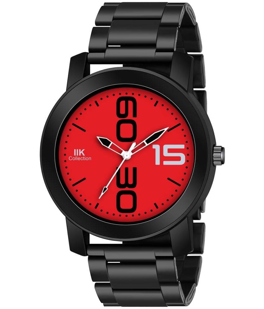 IIK COLLECTION - Black Stainless Steel Analog Men's Watch IIK COLLECTION - Black Stainless Steel Analog Men's Watch
