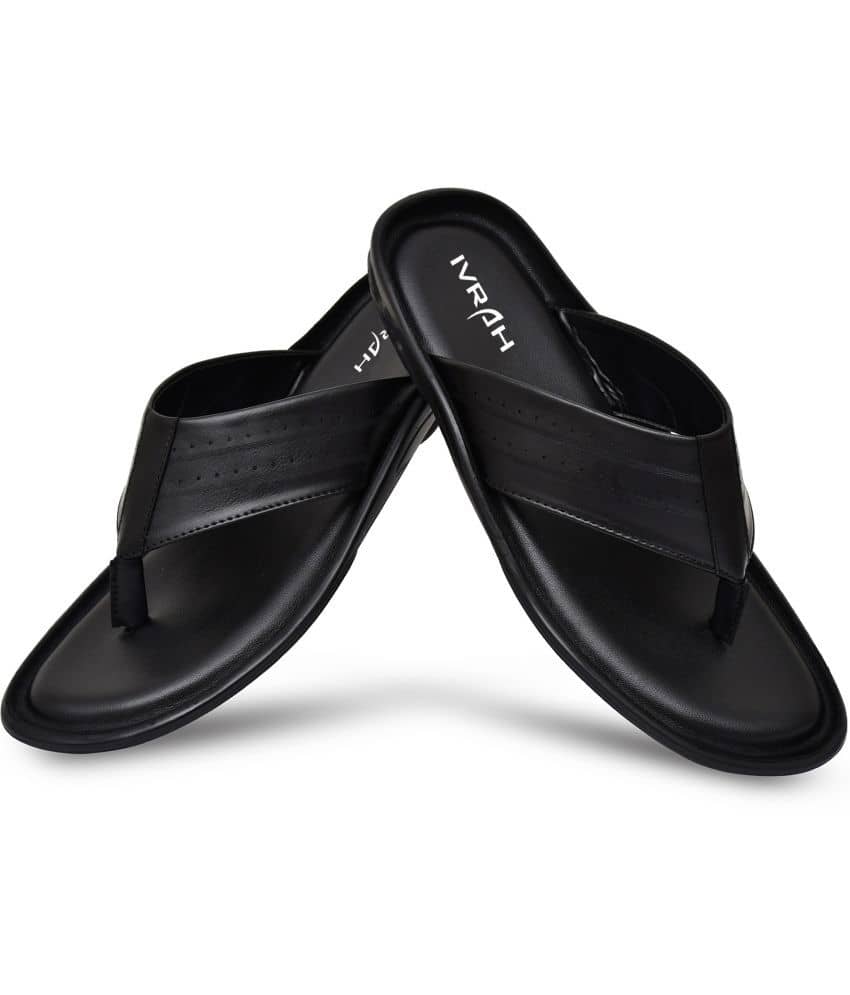 IVRAH - Black Men's Thong Flip Flop