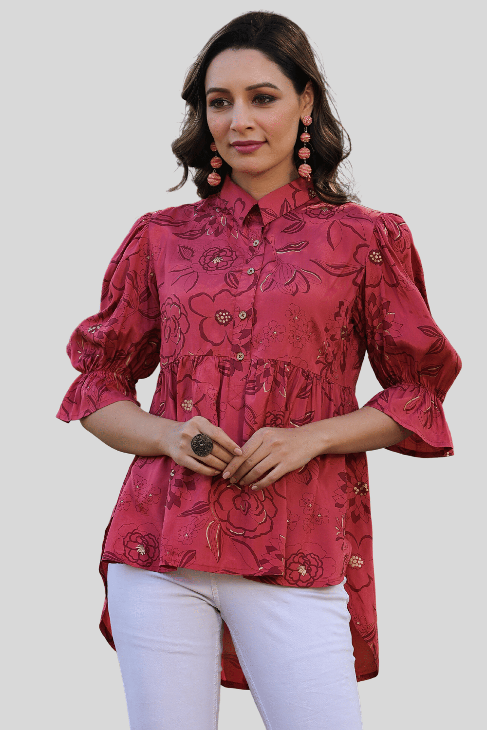Juniper Women's Silk Tunic ( Rust ) Juniper Women's Silk Tunic ( Rust )