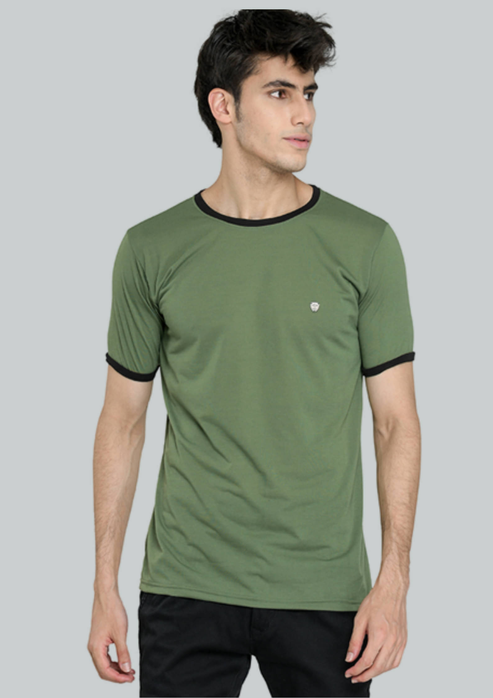 LEEBONEE Pack of 1 Cotton Blend Regular Fit Men's T-Shirt ( Green ) LEEBONEE Pack of 1 Cotton Blend Regular Fit Men's T-Shirt ( Green )