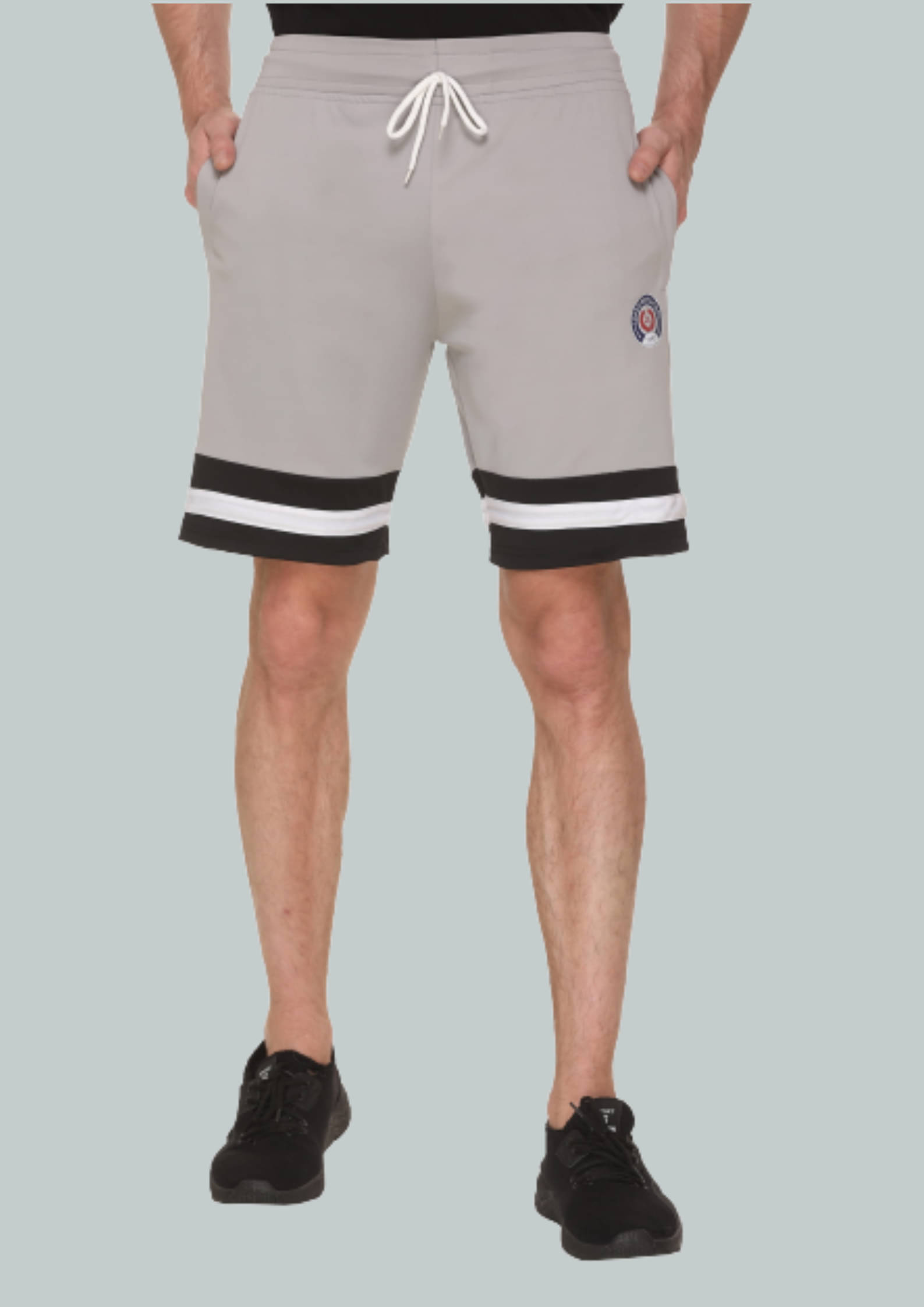     			LEEBONEE - Light Grey Polyester Blend Men's Shorts ( Pack of 1 )