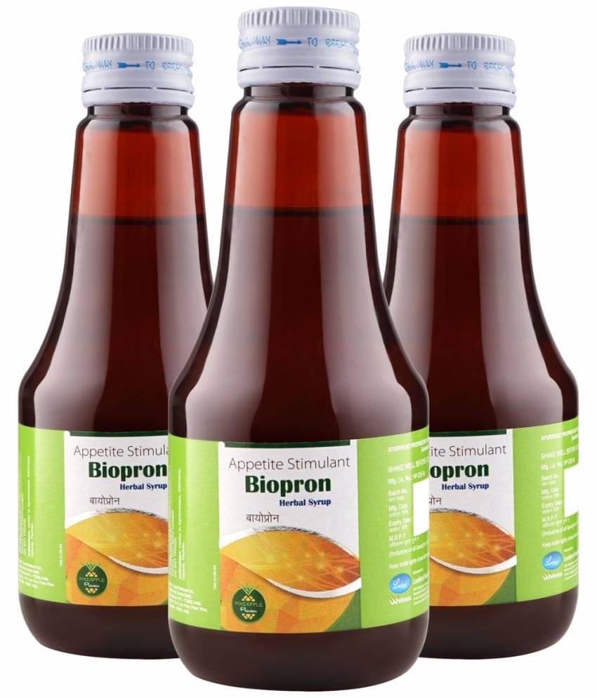 Leeford Biopron-H Herbal Syrup - Enhances Appetite & Digestion (175ml, Pack of 3) Leeford Biopron-H Herbal Syrup - Enhances Appetite & Digestion (175ml, Pack of 3)