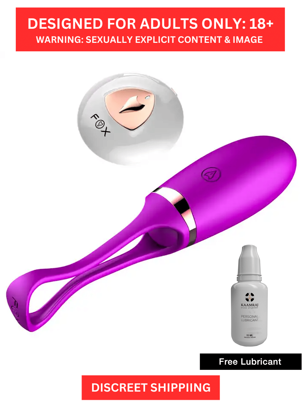 Multicolor Body Safe Remote Control Vibrator with 5 Inch Insertable Length Multi Speed FOX Vaginal Dildo by Naughty Nights Multicolor Body Safe Remote Control Vibrator with 5 Inch Insertable Length Multi Speed FOX Vaginal Dildo by Naughty Nights
