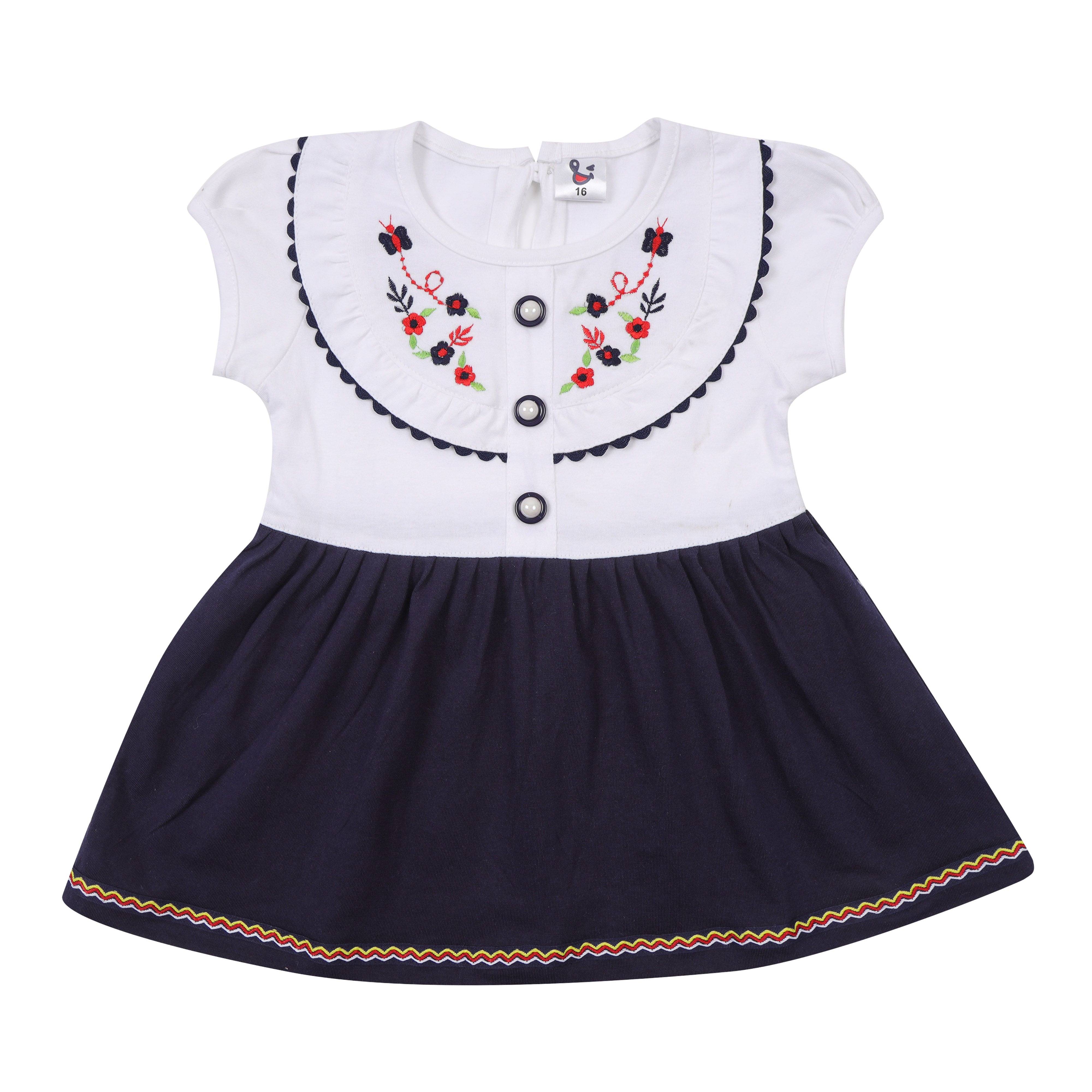     			NammaBaby Pack of 1 Baby Girls Cotton Frock ( Blue )