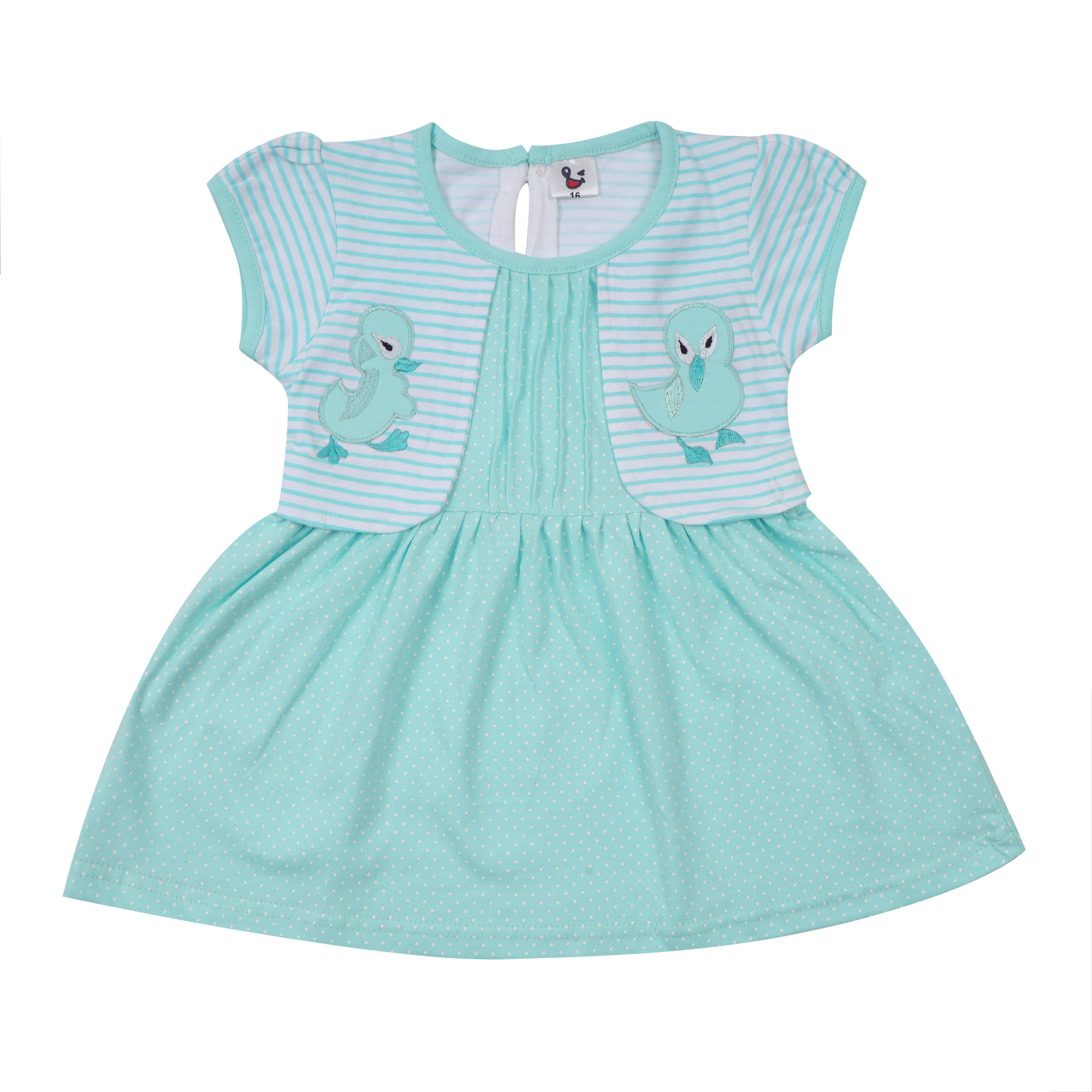NammaBaby Pack of 1 Baby Girls Cotton Frock ( Green )