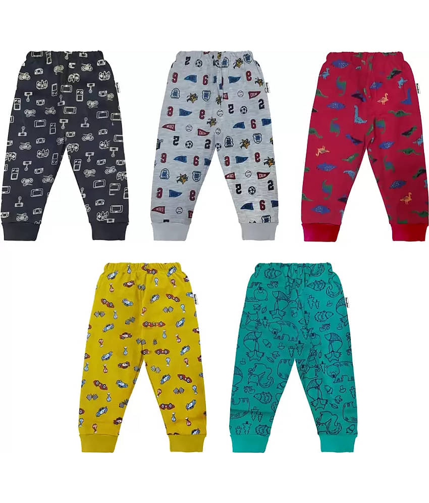 NammaBaby Pack of 5 Boys Cotton Trackpant ( Multi )