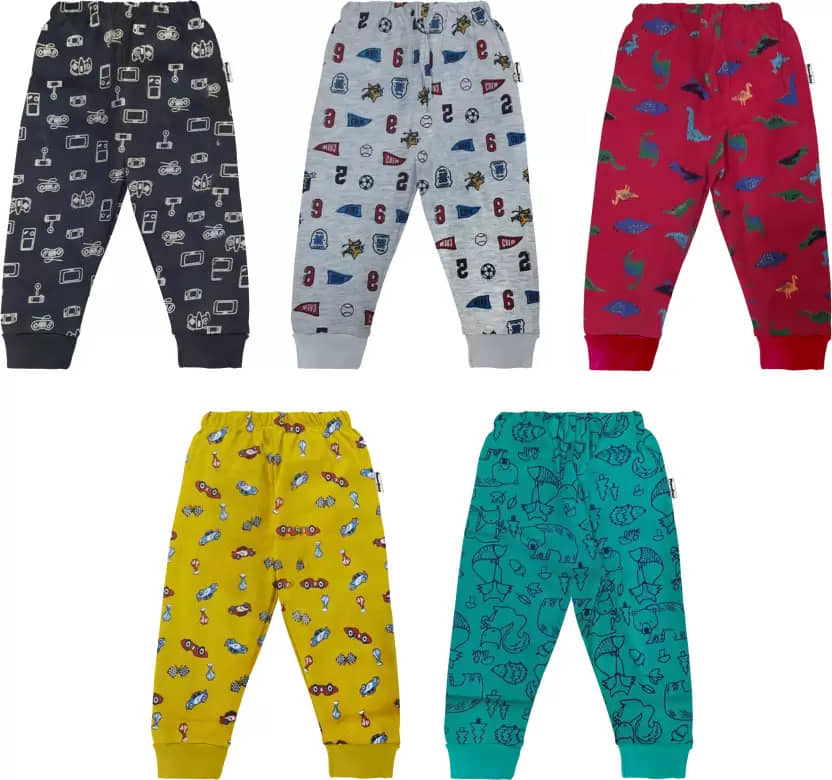 NammaBaby Pack of 5 Boys Cotton Trackpant ( Multi ) - Track Pants | Buy online on ZillyBuy