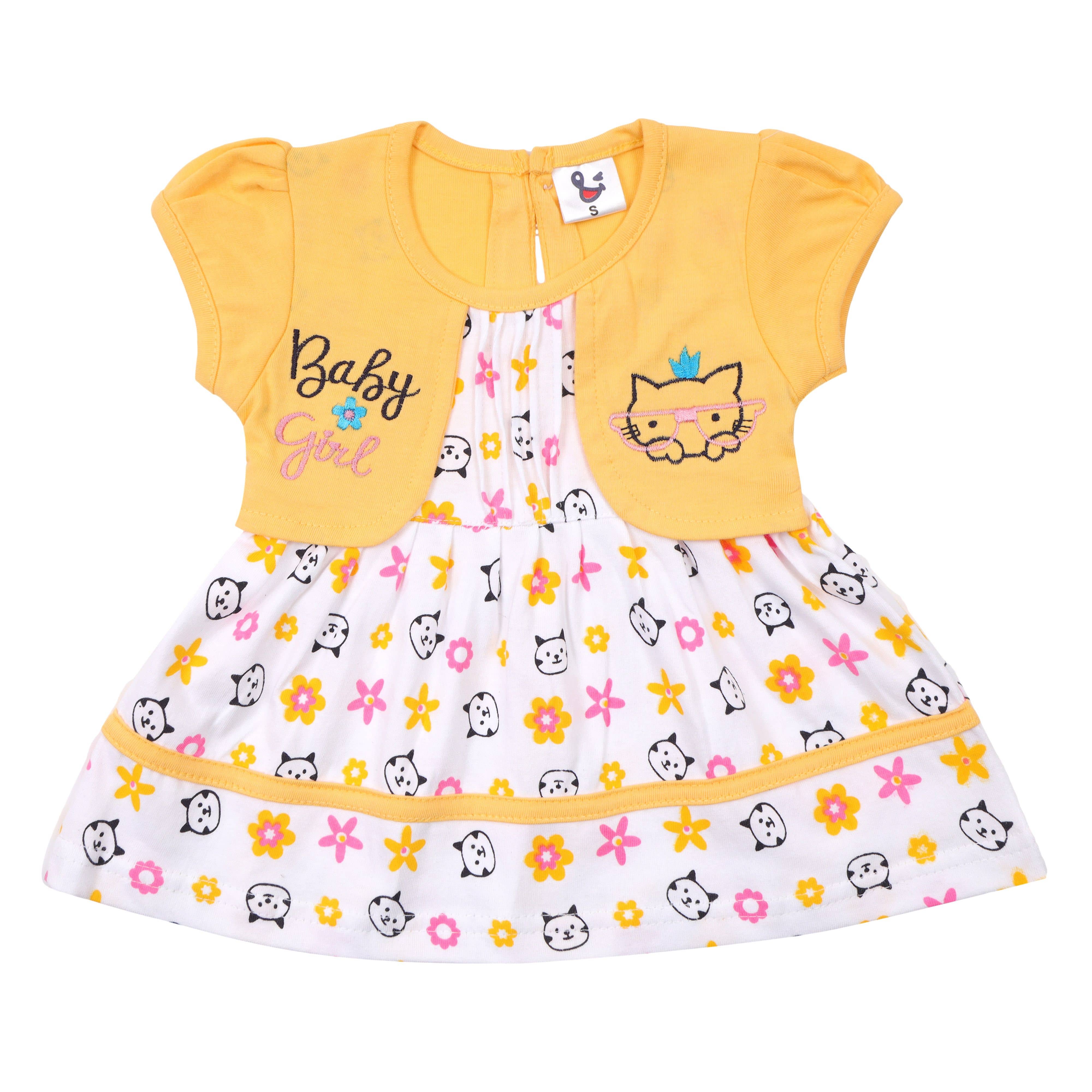 NammaBaby Pack of 1 Baby Girls Cotton Frock ( Pink )