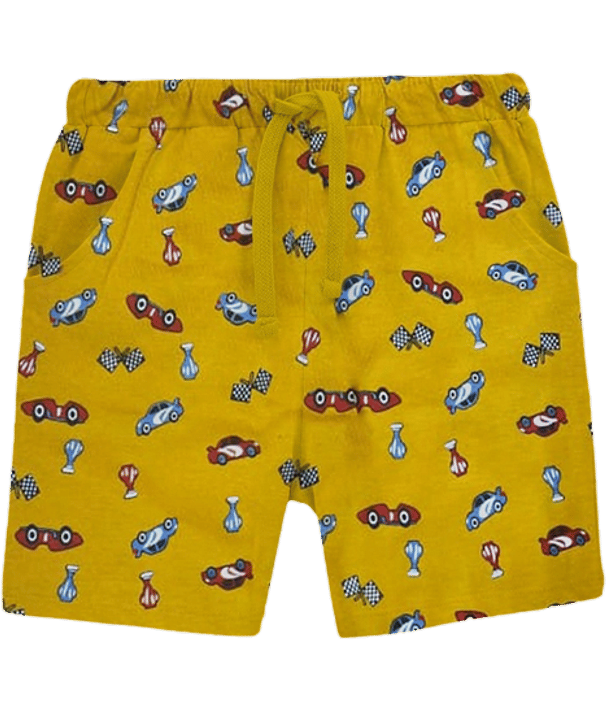 NammaBaby Pack of 1 Boys Cotton T-Shirt & Shorts Set ( Light Grey )