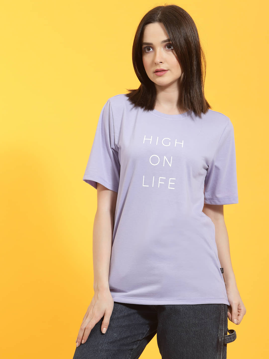 Rigo Women's Cotton Regular Top ( Purple )