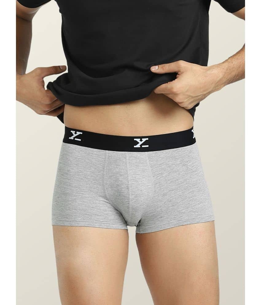 XYXX Pack of 1 Modal Trunks For Men's ( Grey Melange )