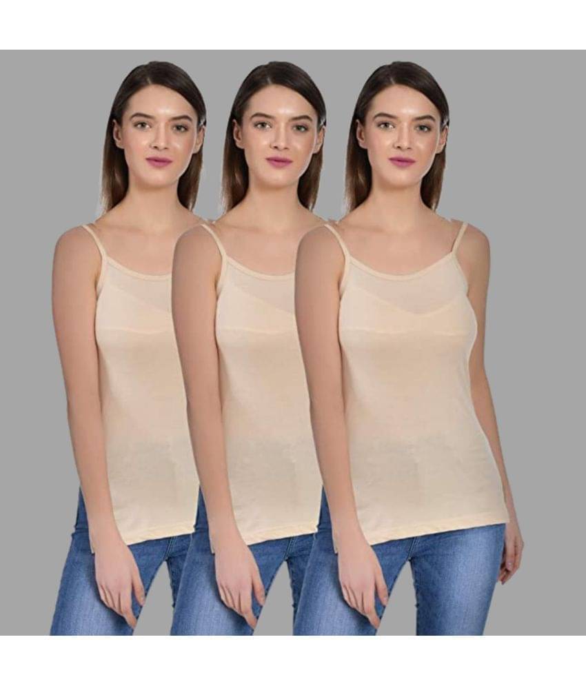 AIMLY Cotton Camisoles - Beige Pack of 3 AIMLY Cotton Camisoles - Beige Pack of 3