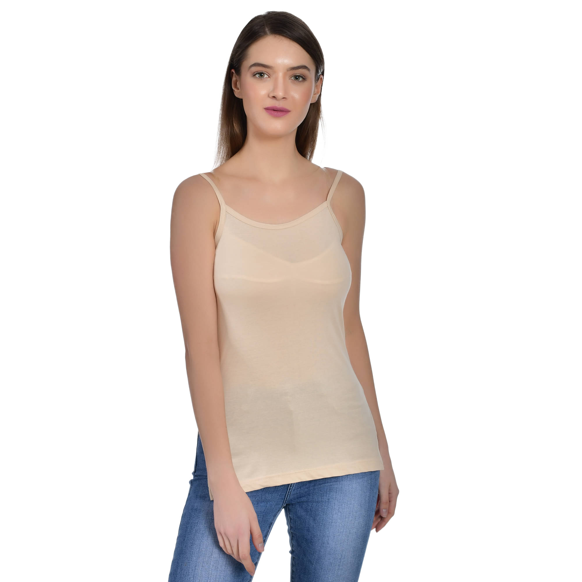 AIMLY Cotton Camisoles - Beige Single AIMLY Cotton Camisoles - Beige Single