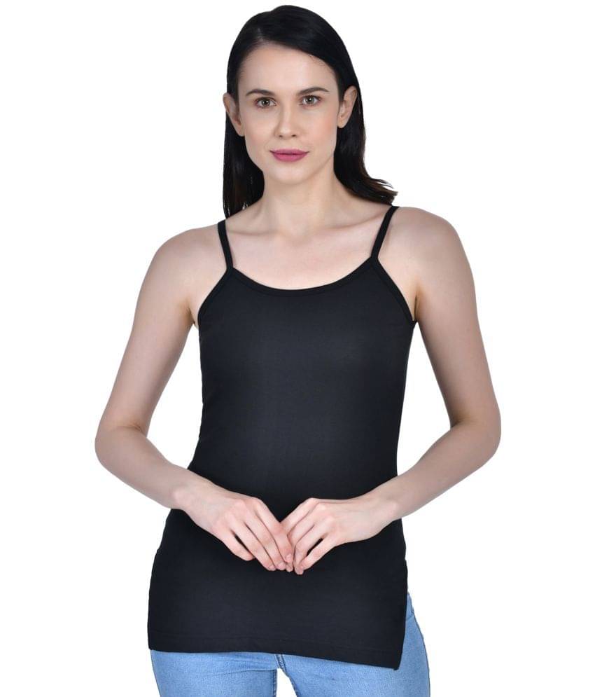 AIMLY Cotton Camisoles - Black Single AIMLY Cotton Camisoles - Black Single