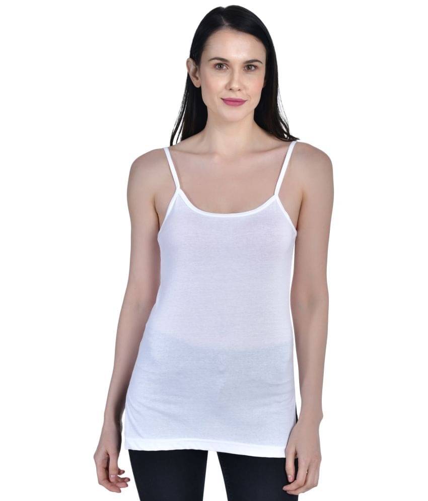 AIMLY Cotton Camisoles - White Single AIMLY Cotton Camisoles - White Single