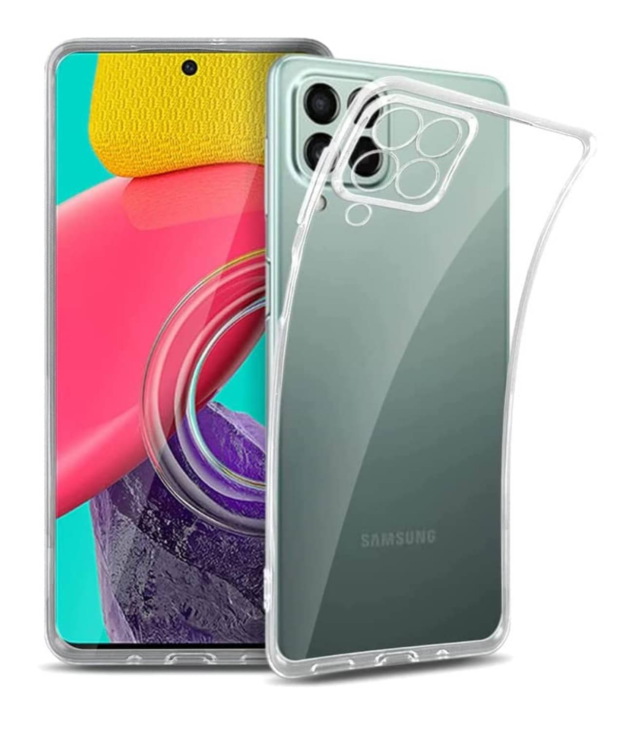 Case Vault Covers - Transparent Silicon Silicon Soft cases Compatible For Samsung Galaxy M53 5G ( Pack of 1 ) Case Vault Covers - Transparent Silicon Silicon Soft cases Compatible For Samsung Galaxy M53 5G ( Pack of 1 )