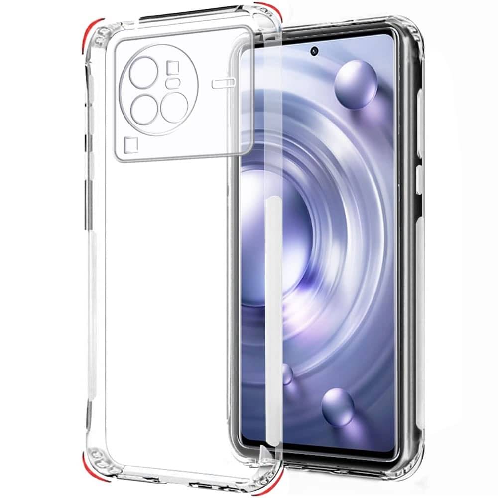 Case Vault Covers - Transparent Silicon Silicon Soft cases Compatible For Vivo X80 Pro ( Pack of 1 ) Case Vault Covers - Transparent Silicon Silicon Soft cases Compatible For Vivo X80 Pro ( Pack of 1 )