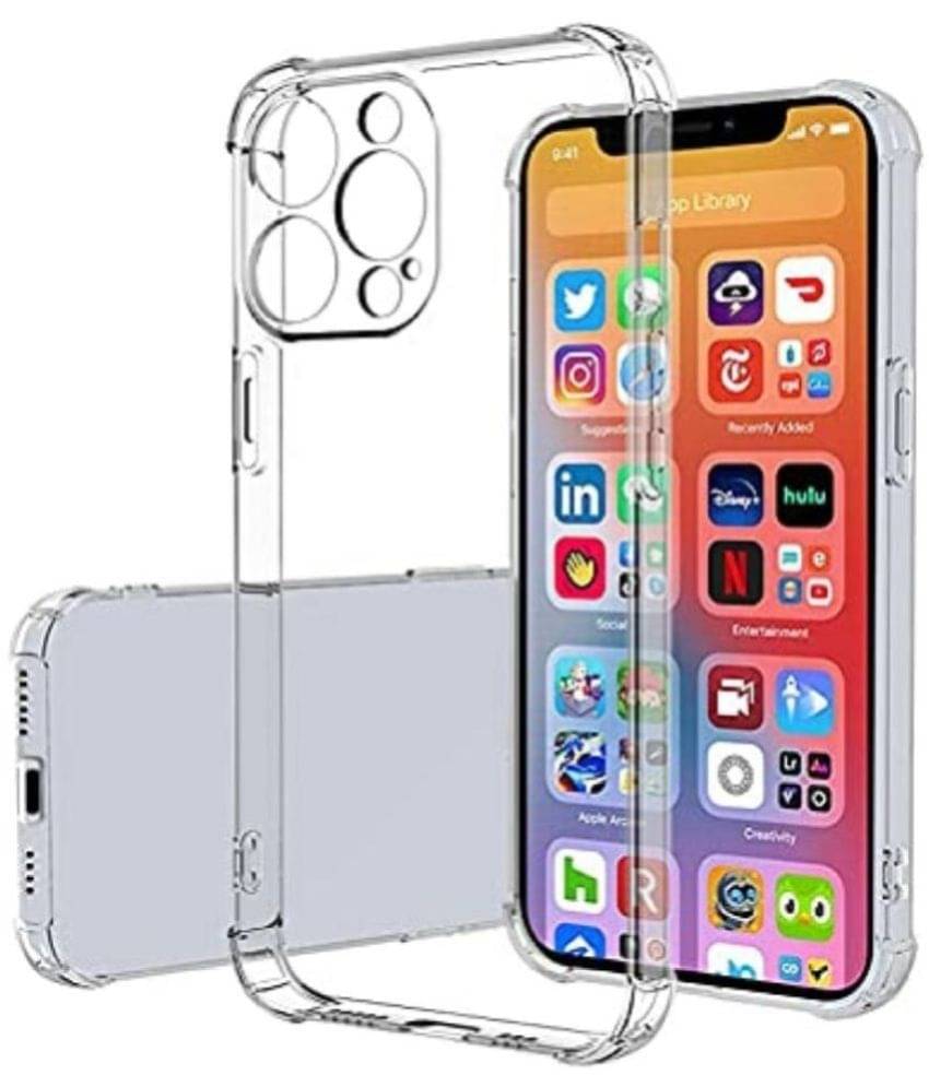 Case Vault Covers - Transparent Silicon Silicon Soft cases Compatible For iPhone 13 Pro Max ( Pack of 1 ) Case Vault Covers - Transparent Silicon Silicon Soft cases Compatible For iPhone 13 Pro Max ( Pack of 1 )