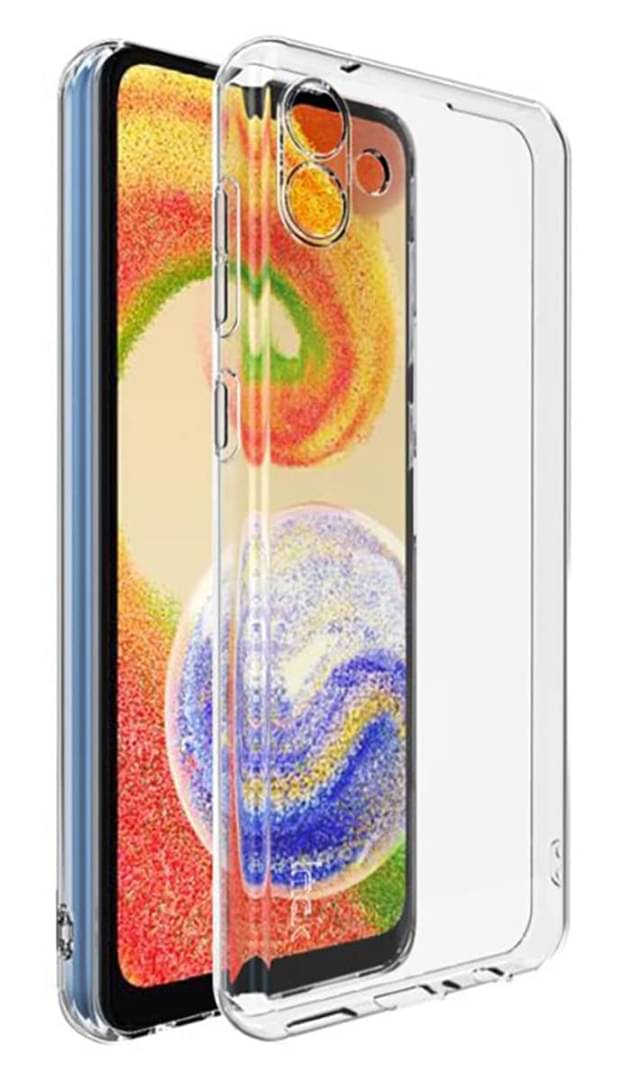     			Case Vault Covers - Transparent Silicon Silicon Soft cases Compatible For Samsung Galaxy M04 ( Pack of 1 )
