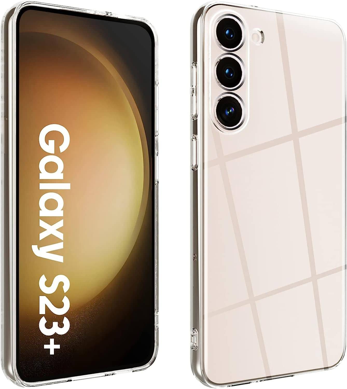     			Case Vault Covers - Transparent Silicon Silicon Soft cases Compatible For Samsung Galaxy S23 Plus ( Pack of 1 )