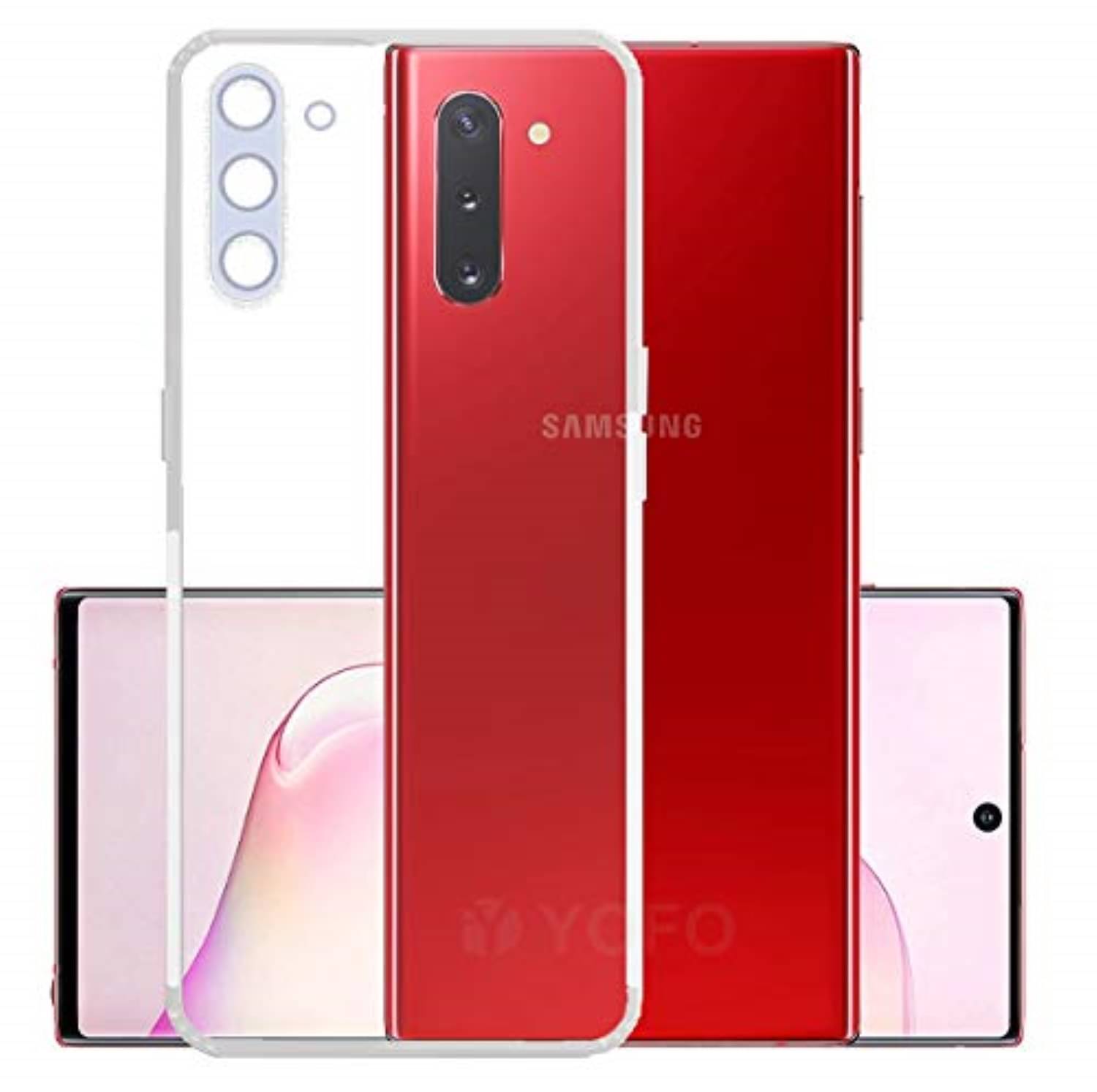     			Case Vault Covers - Transparent Silicon Silicon Soft cases Compatible For Samsung Galaxy Note 10 ( Pack of 1 )