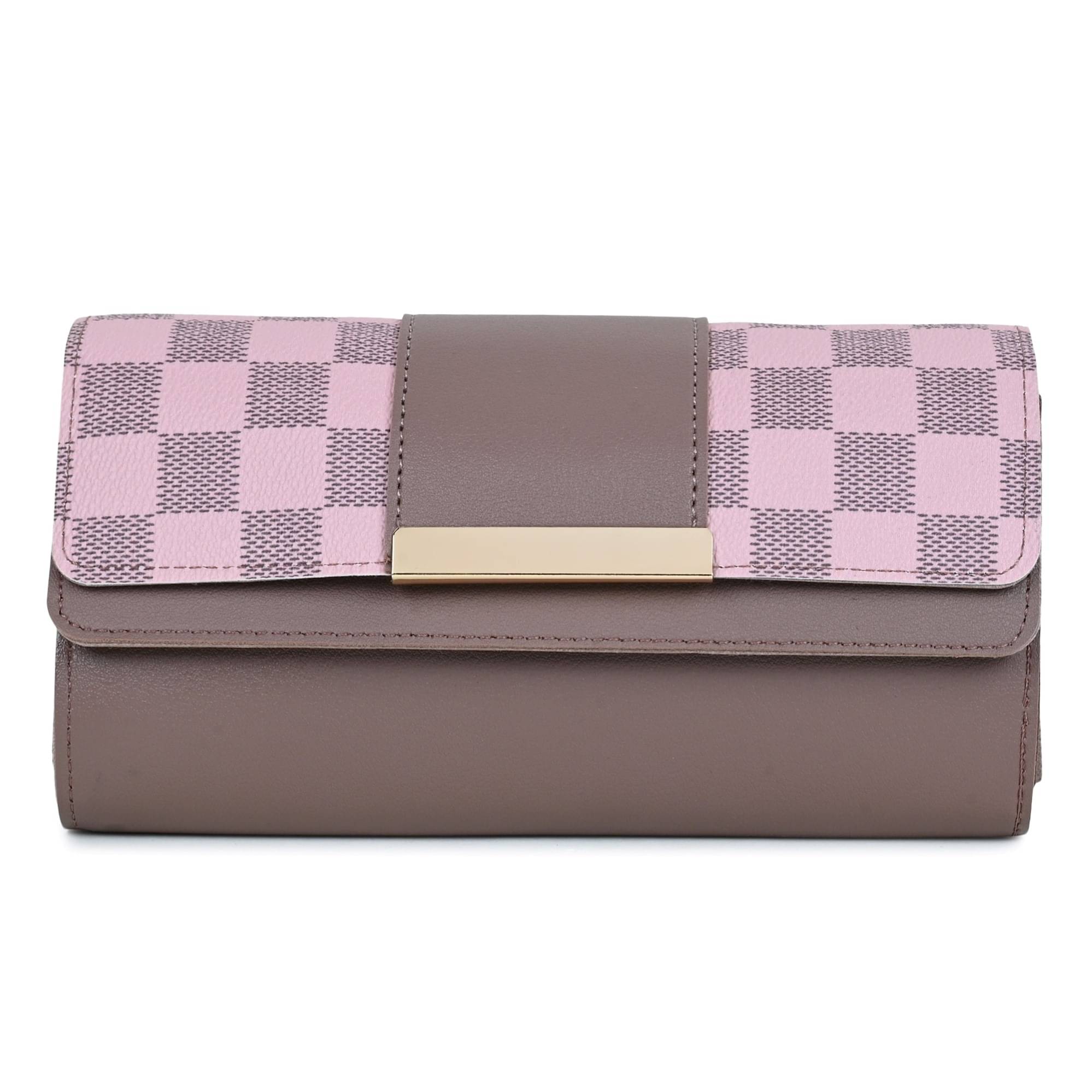     			Cherry Tree - Pink Faux Leather Purse