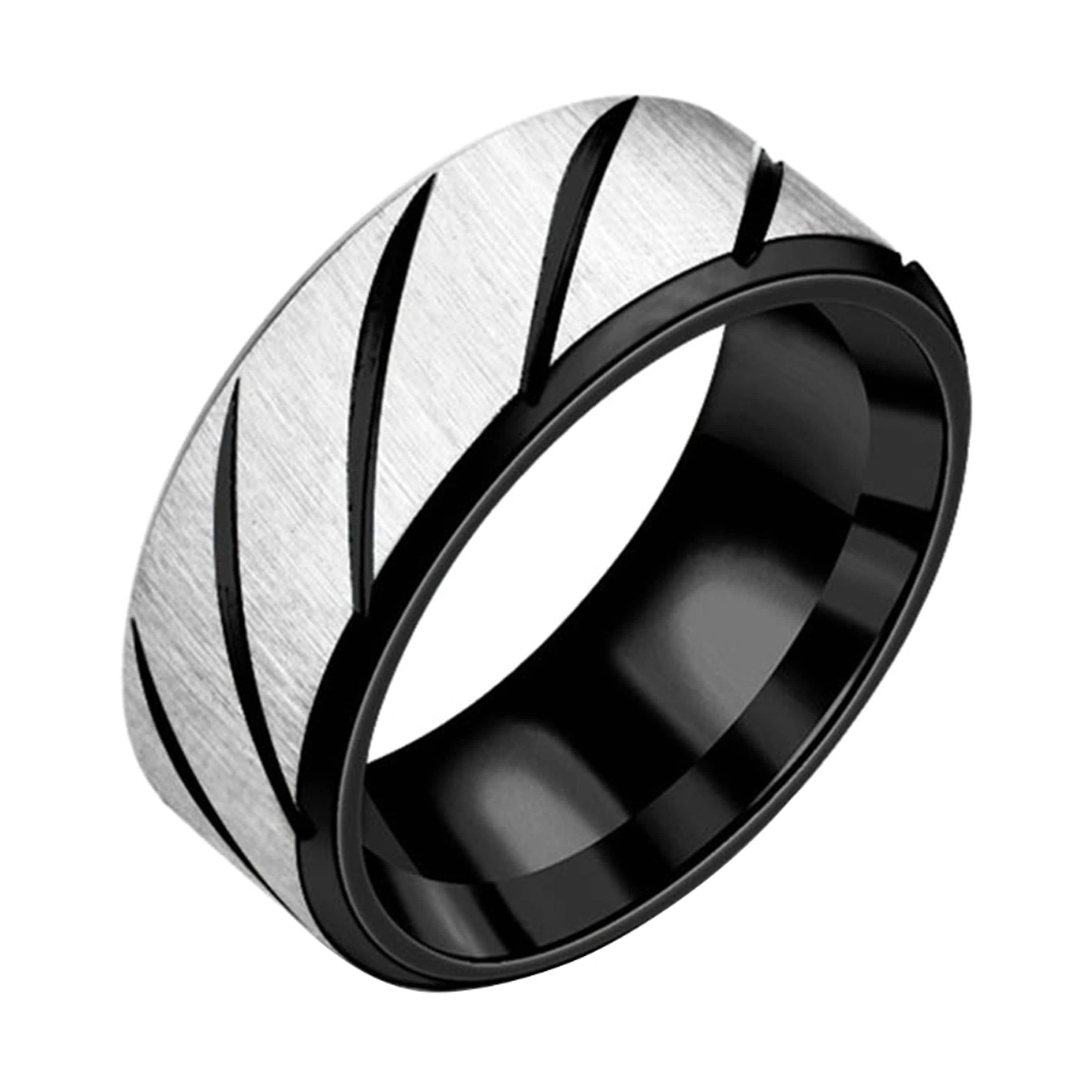 FASHION FRILL - Black Rings ( Pack of 1 )