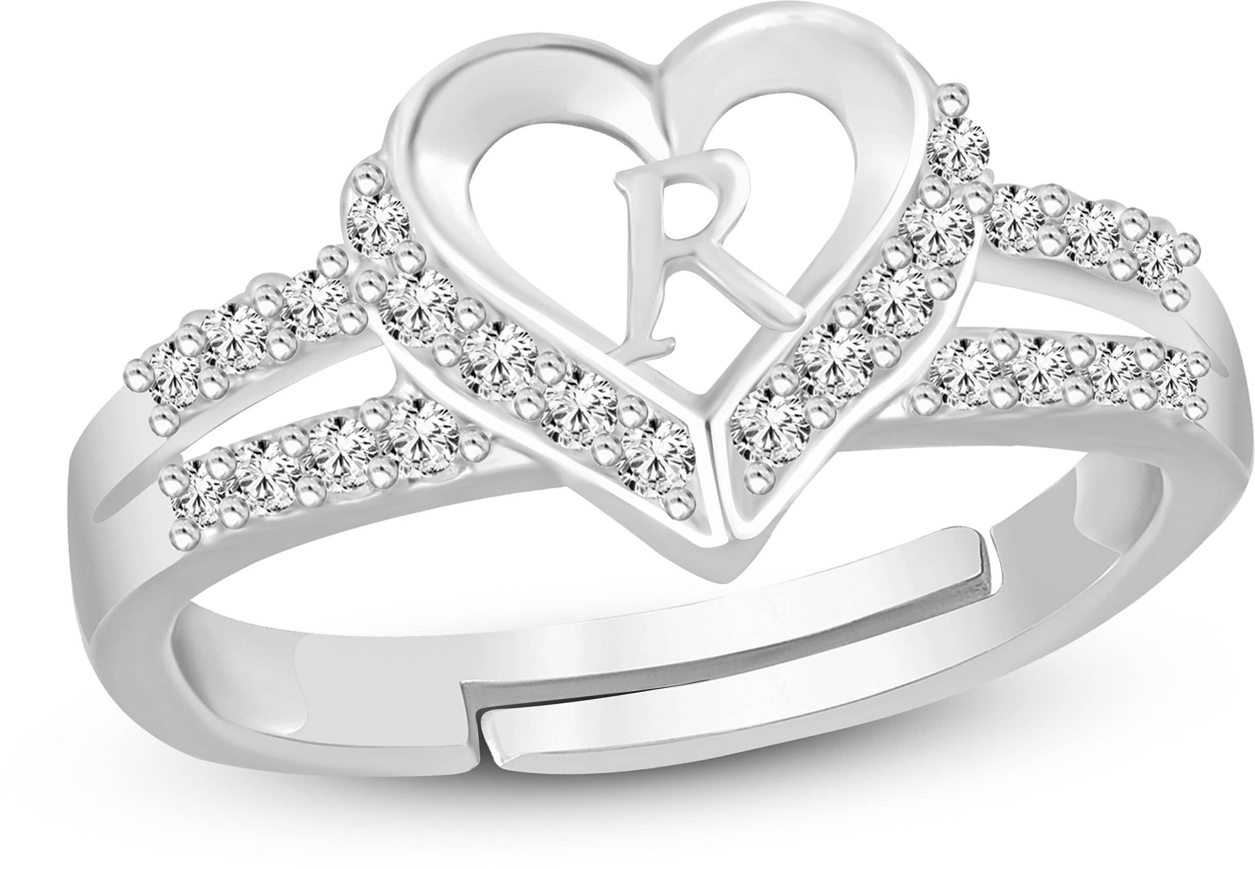 HEER COLLECTION - Silver Rings ( Pack of 1 )