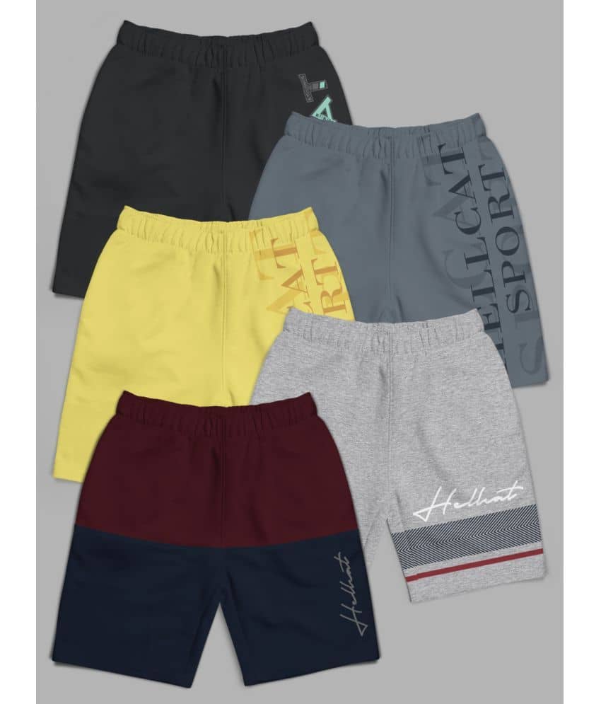 HELLCAT Pack of 5 Girls Cotton Blend Hot Pants ( Multicolor ) - Shorts | Buy online on ZillyBuy