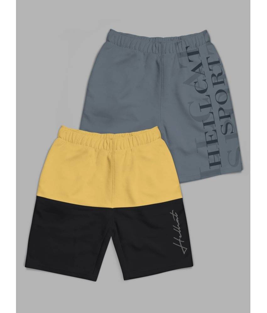     			HELLCAT Pack of 2 Girls Cotton Blend Hot Pants ( Multicolor )