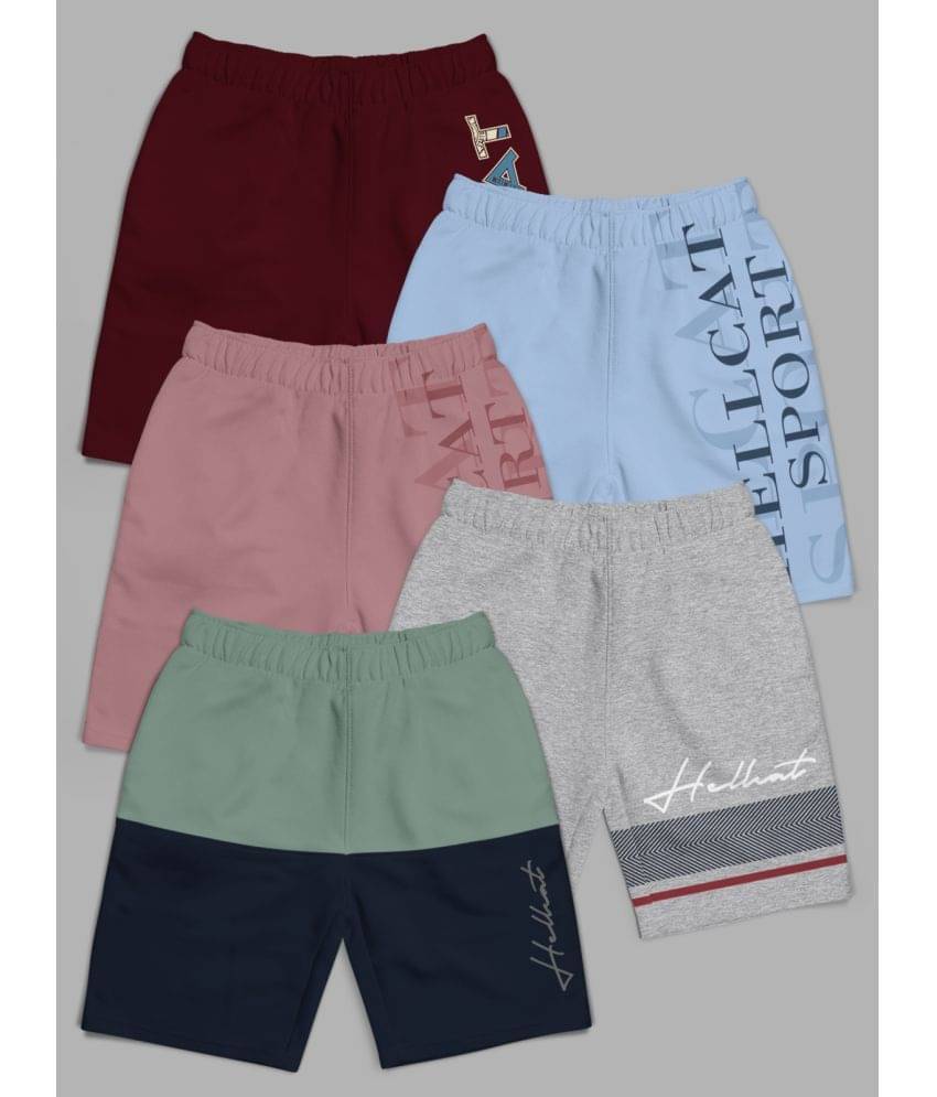     			HELLCAT Pack of 5 Girls Cotton Blend Hot Pants ( Multicolor )