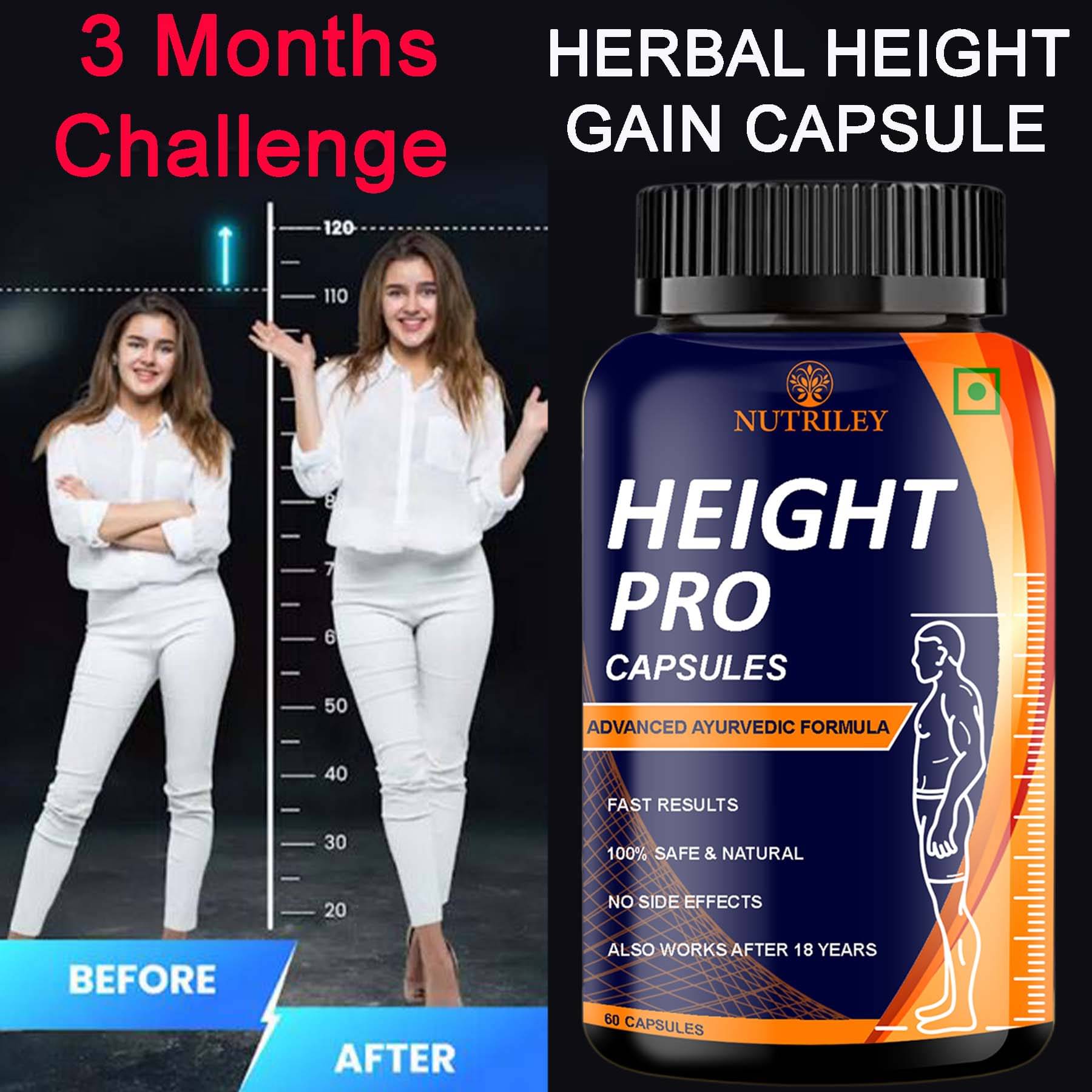 Intimify Height Pro Capsule, Height Growth, Height Increasing Powder, Grow Height, 60 caps Intimify Height Pro Capsule, Height Growth, Height Increasing Powder, Grow Height, 60 caps