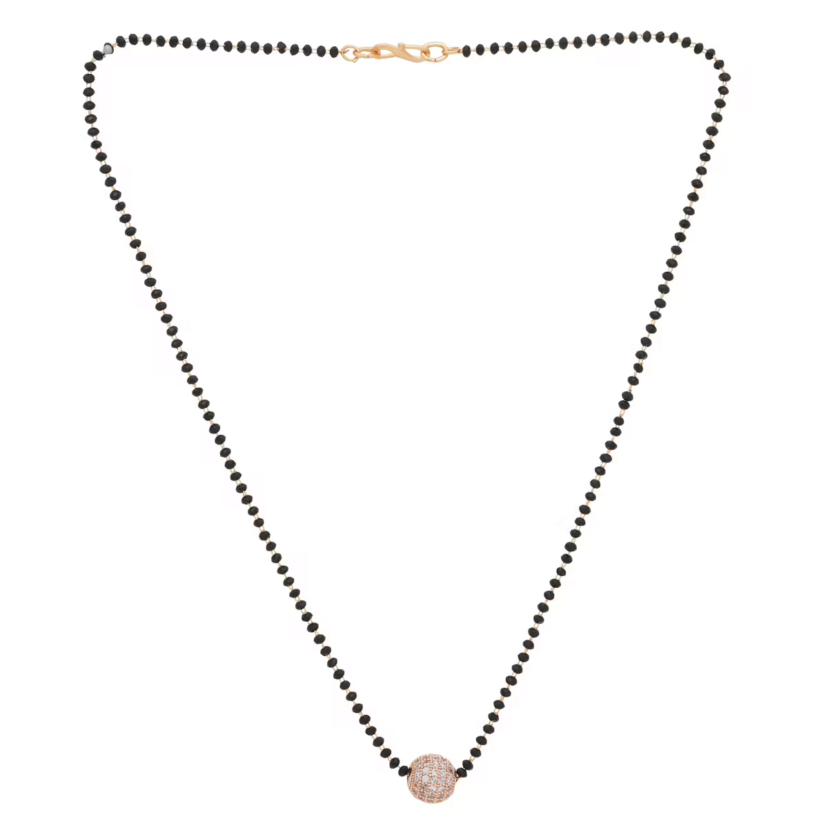 PUJVI - Silver Mangalsutra ( Pack of 1 )