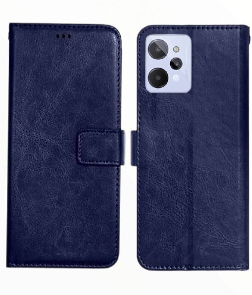 RGVEEN - Blue Artificial Leather Flip Cover Compatible For Realme C31 ( Pack of 1 ) RGVEEN - Blue Artificial Leather Flip Cover Compatible For Realme C31 ( Pack of 1 )