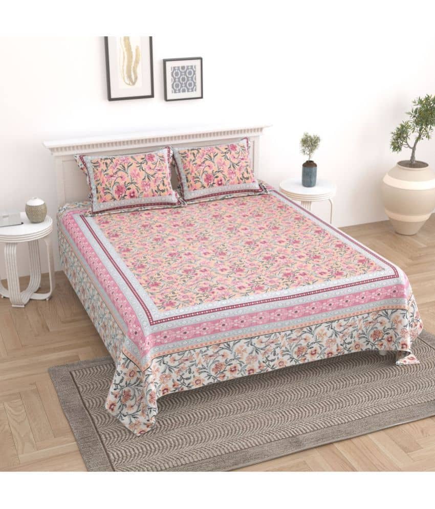 Uniqchoice Cotton King Bedsheet ( Blue )