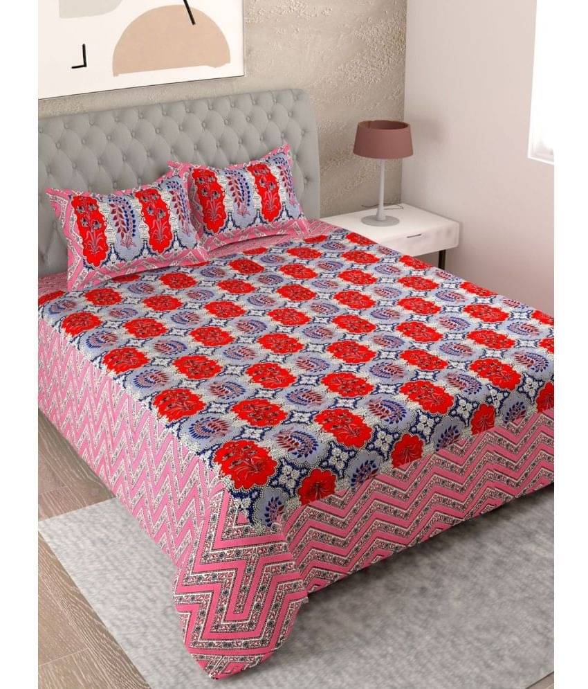 Uniqchoice Cotton King Bedsheet ( Pink ) Uniqchoice Cotton King Bedsheet ( Pink )