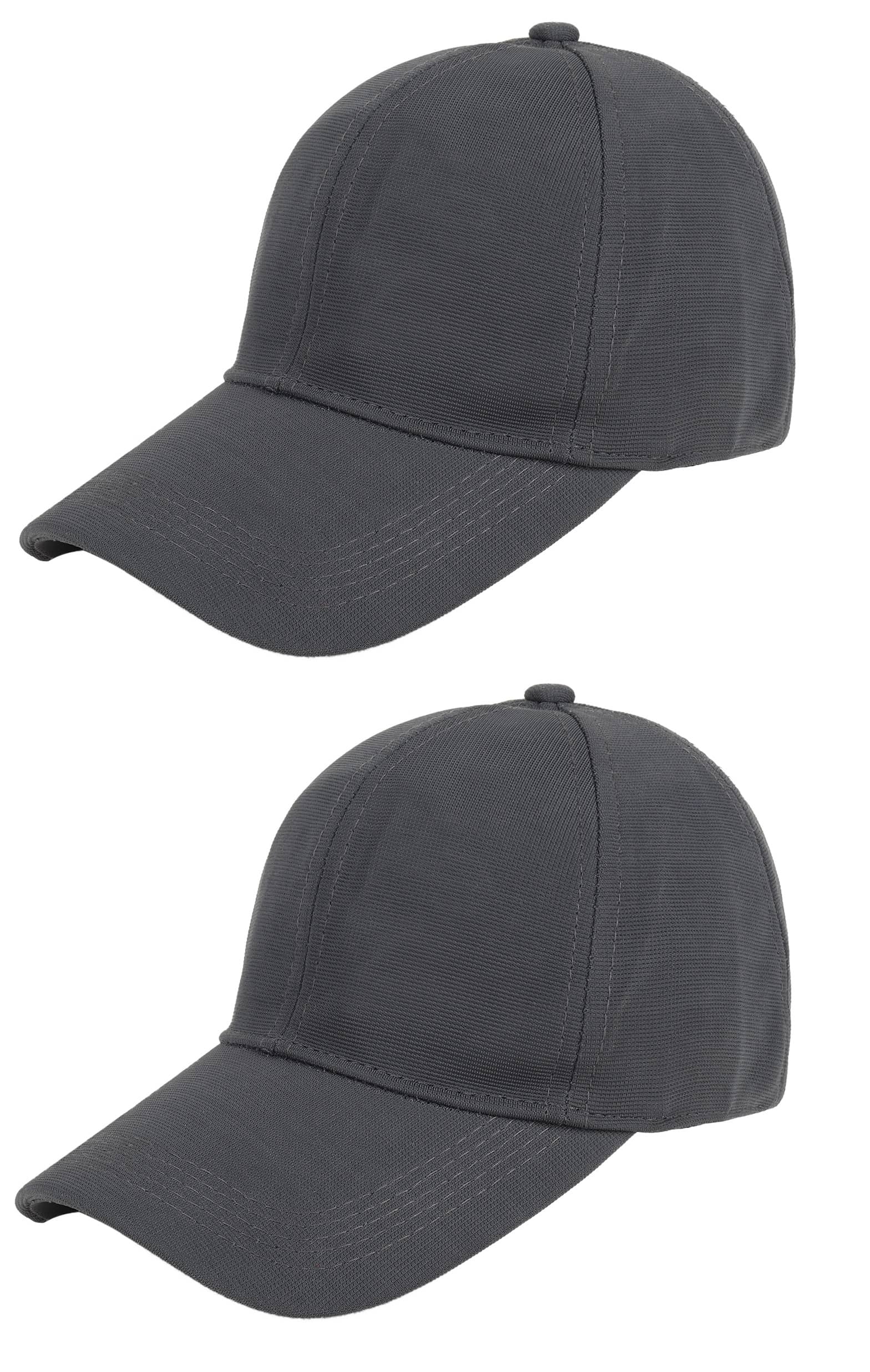 Zacharias - Gray Cotton Blend Men's Cap ( Pack of 2 )