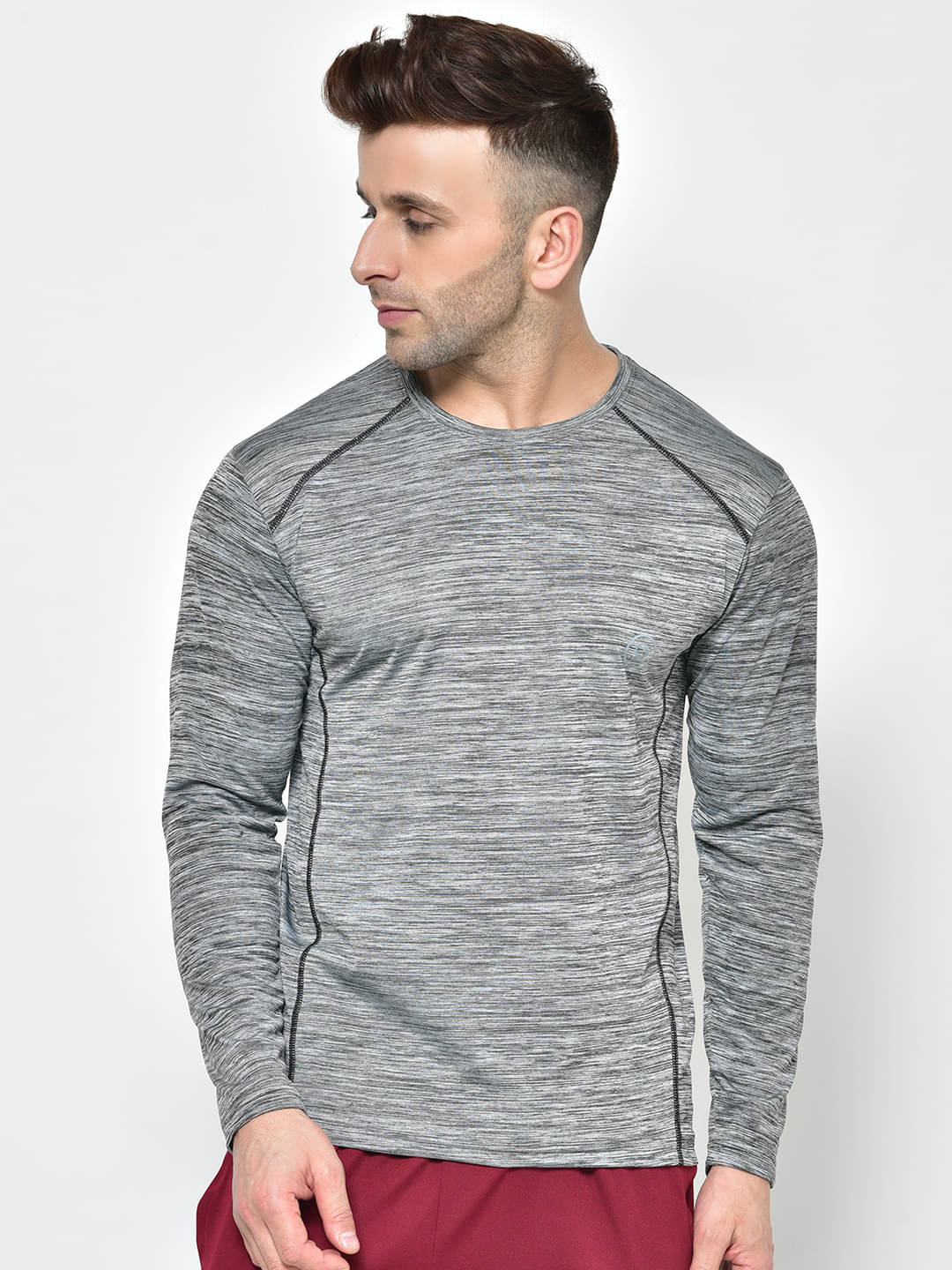     			Chkokko - Grey Polyester Regular Fit Men's Sports T-Shirt ( Pack of 1 )