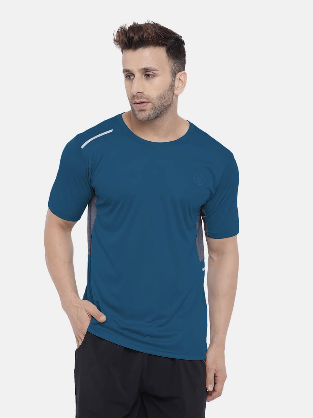     			Chkokko - Indigo Polyester Regular Fit Men's Sports T-Shirt ( Pack of 1 )