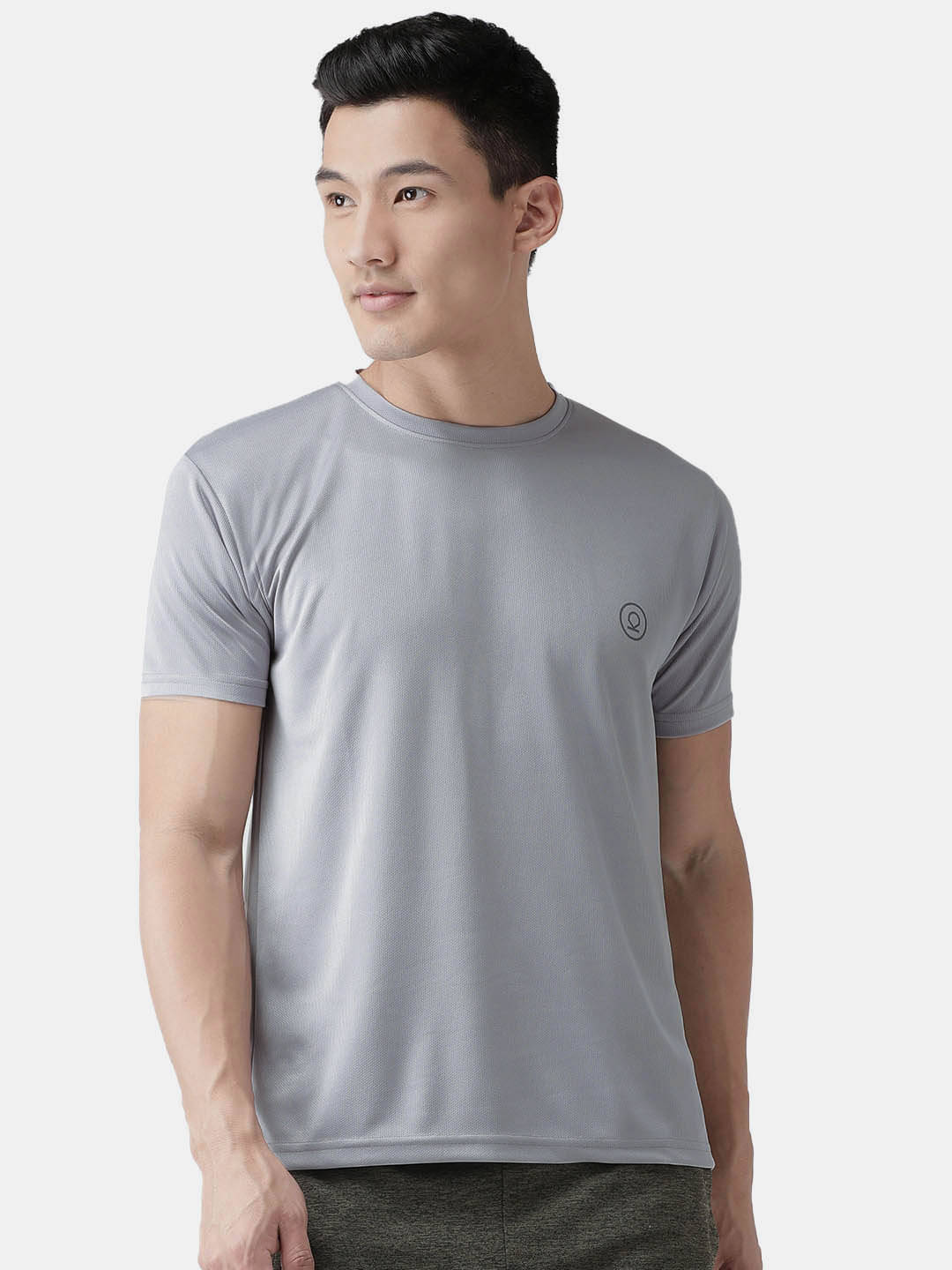 Chkokko - Light Grey Polyester Regular Fit Men's Sports T-Shirt ( Pack of 1 ) Chkokko - Light Grey Polyester Regular Fit Men's Sports T-Shirt ( Pack of 1 )