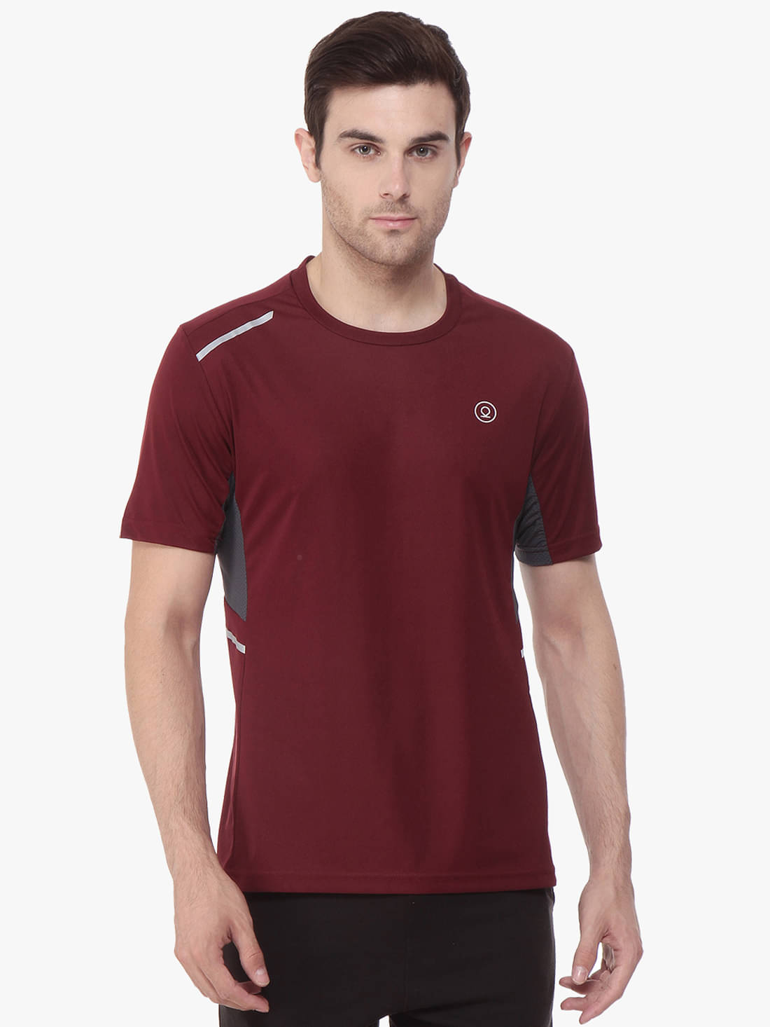 Chkokko - Maroon Polyester Regular Fit Men's Sports T-Shirt ( Pack of 1 ) Chkokko - Maroon Polyester Regular Fit Men's Sports T-Shirt ( Pack of 1 )