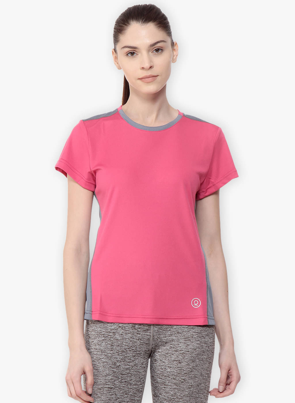     			Chkokko Pink Polyester Tees - Single
