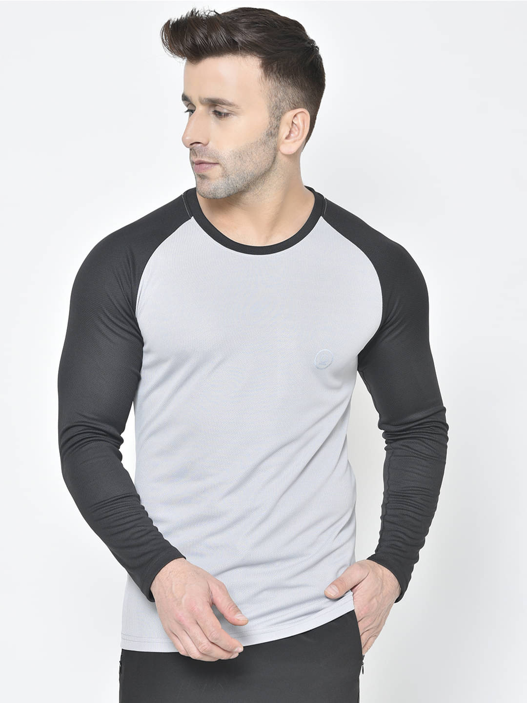 Chkokko - Silver Polyester Regular Fit Men's Sports T-Shirt ( Pack of 1 ) Chkokko - Silver Polyester Regular Fit Men's Sports T-Shirt ( Pack of 1 )