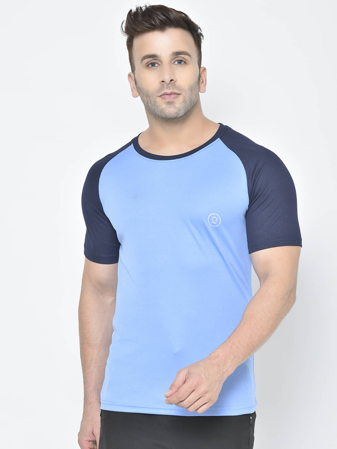     			Chkokko - Sky Blue Polyester Regular Fit Men's Sports T-Shirt ( Pack of 1 )