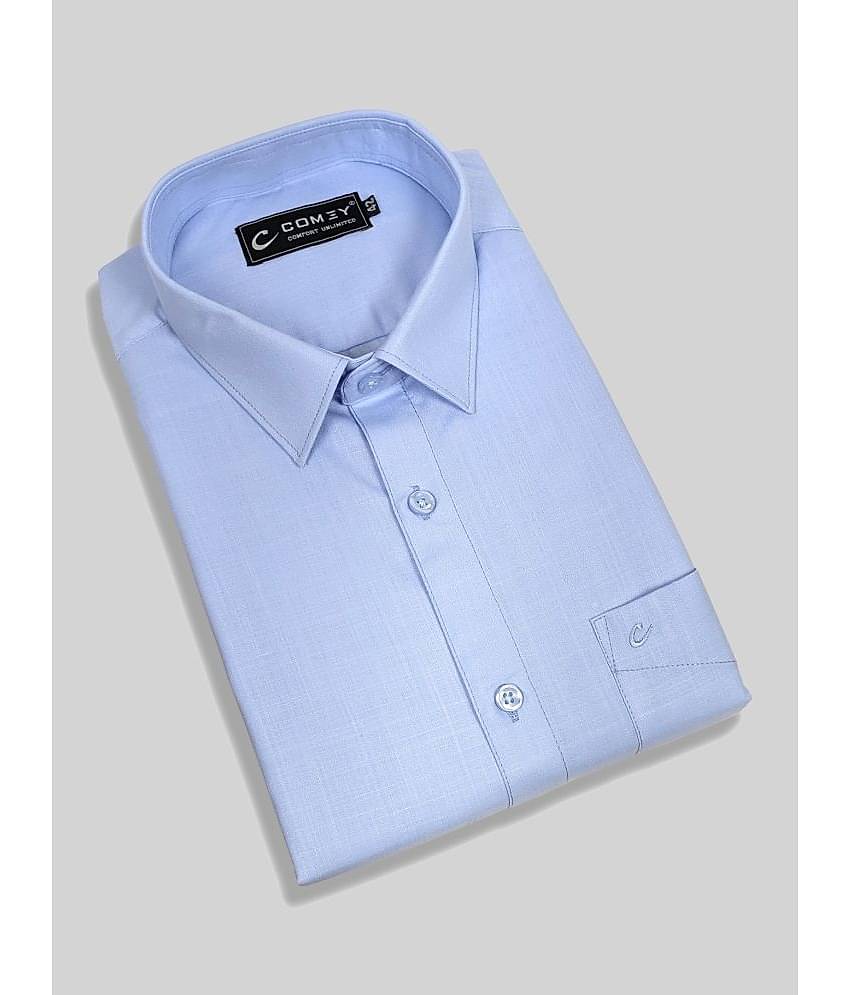 Comey Cotton Blend Regular Fit Full Sleeves Men's Formal Shirt - Brown ( Pack of 1 )