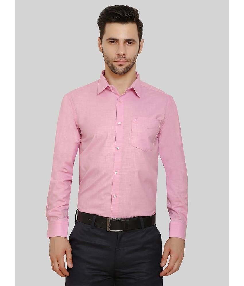 Comey Cotton Blend Regular Fit Full Sleeves Men's Formal Shirt - Brown ( Pack of 1 )