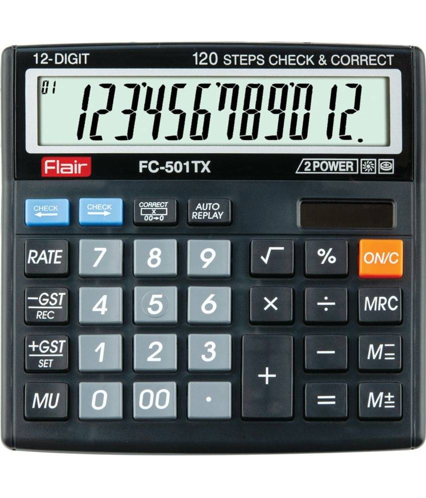 Flair 133632 Fc - 501Tx Basic Calculator (12 Digit) Flair 133632 Fc - 501Tx Basic Calculator (12 Digit)