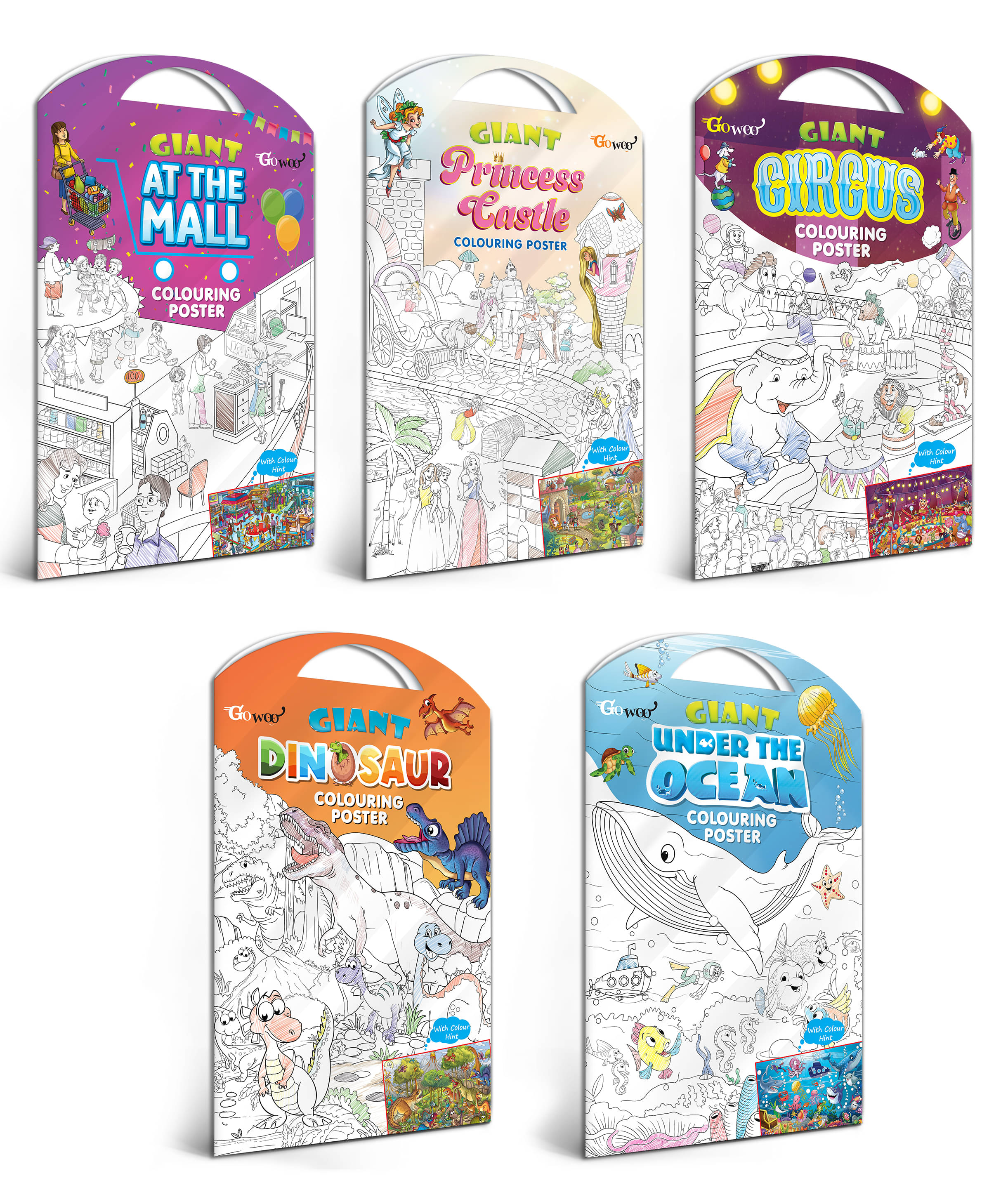 GIANT AT THE MALL COLOURING POSTER, GIANT PRINCESS CASTLE COLOURING POSTER, GIANT CIRCUS COLOURING POSTER, GIANT DINOSAUR COLOURING POSTER and GIANT UNDER THE OCEAN COLOURING POSTER | Combo of 5 Posters I Coloring Posters Ultimate Collection GIANT AT THE MALL COLOURING POSTER, GIANT PRINCESS CASTLE COLOURING POSTER, GIANT CIRCUS COLOURING POSTER, GIANT DINOSAUR COLOURING POSTER and GIANT UNDER THE OCEAN COLOURING POSTER | Combo of 5 Posters I Coloring Posters Ultimate Collection